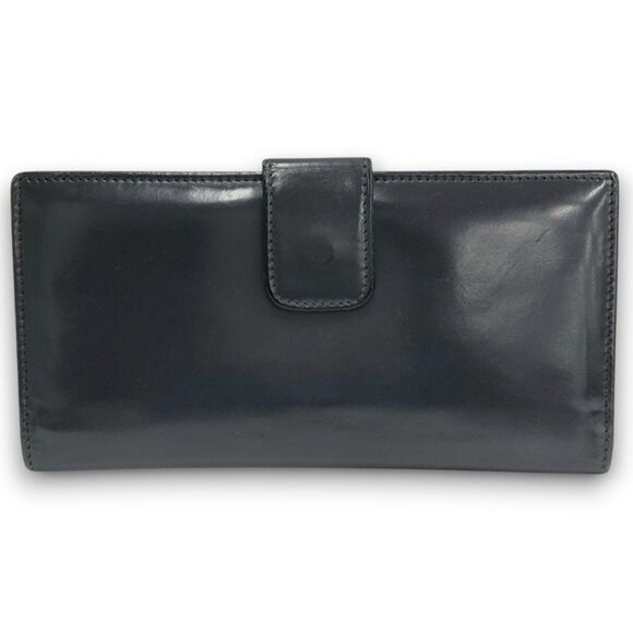 Gucci (Authentic) Vintage Y2K Soho GG Black Patent Leather Long Wallet VGUC - Picture 2 of 11